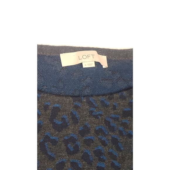Loft sweater dress leopard wool blend women's small - Picture 2 of 6